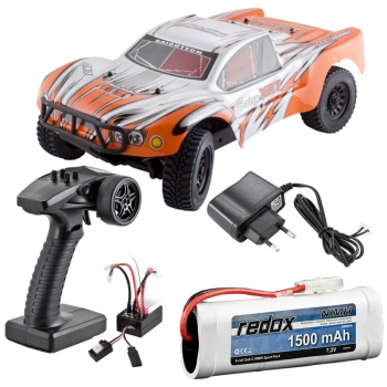 Auto elektryczne SHORT COURSE RTR 1:10 Off-Road (srebrno-pomarańczowy) - SST